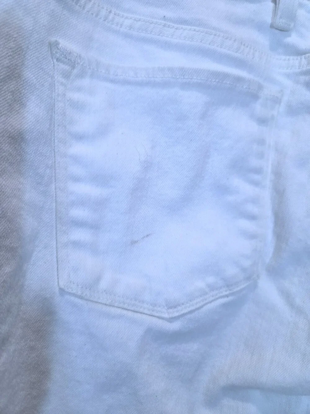 L.L. Bean Favorite Fit White Straight Leg Jeans Size 12